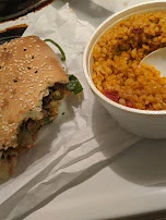 Lamb Sandwich and Baldo Rice